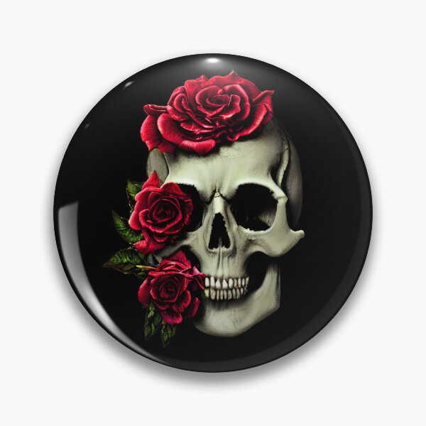 Item preview, Rose and skull artwork designed and sold by DopeDesign111.