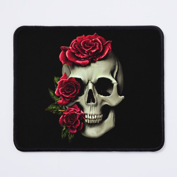 Item preview, Rose and skull artwork designed and sold by DopeDesign111.