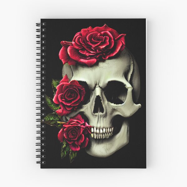 Item preview, Rose and skull artwork designed and sold by DopeDesign111.