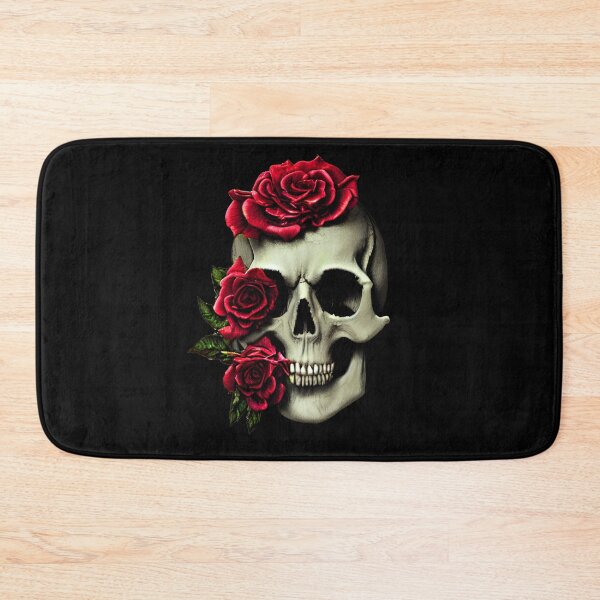 Item preview, Rose and skull artwork designed and sold by DopeDesign111.