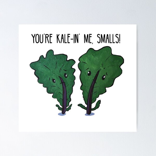  Kale Yeah I Like Bad Puns - 3 Sew/Iron On Patch Funny Joke  Humor Vegetable