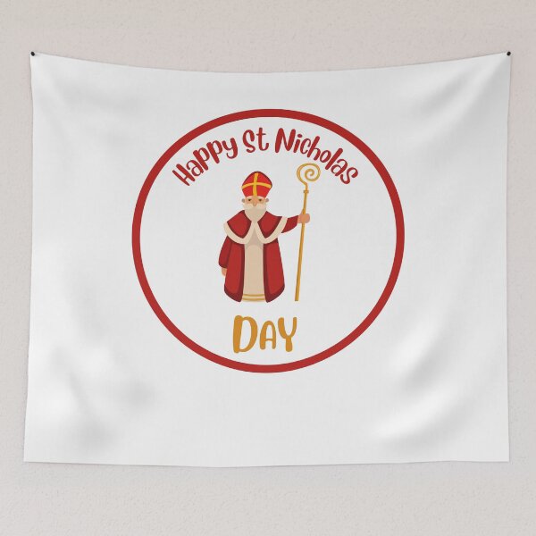 Item preview, Happy St Nicholas Day designed and sold by OneDayCollected.