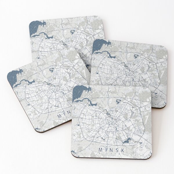 Item preview, Minsk City Map of Belarus - Coastal designed and sold by deMAP.