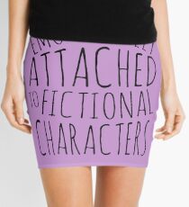 emotionally attached to fictional characters #black Mini Skirt