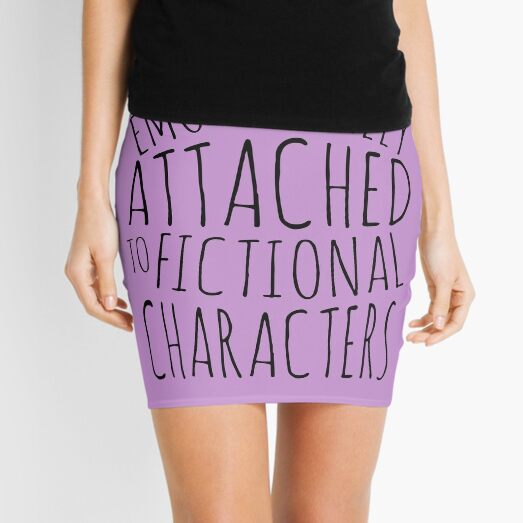 emotionally attached to fictional characters #black Mini Skirt