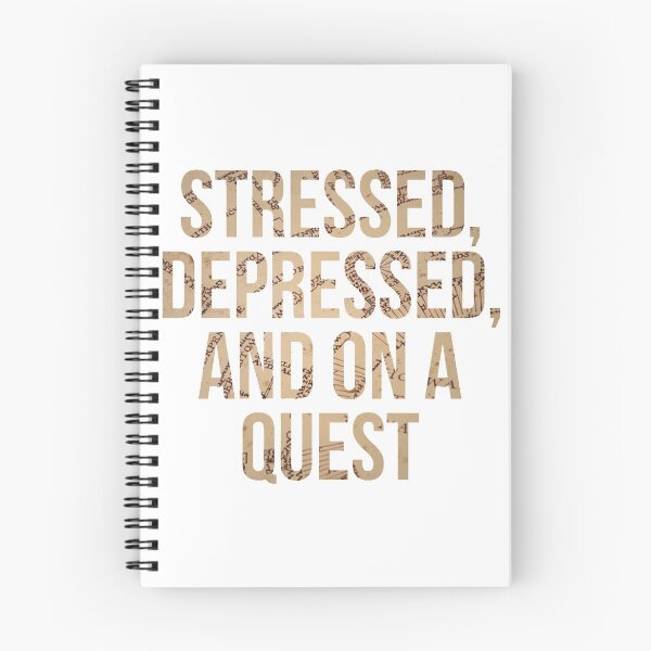 Item preview, Stressed, Depressed, and On a Quest designed and sold by Macbrittdesigns.