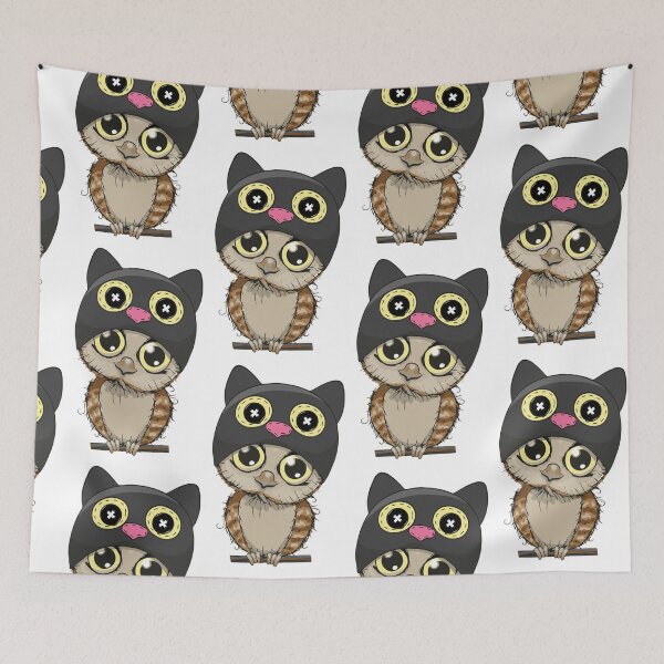 Item preview, A Cat And An Owl Funny Pet Owner - cute cutie catowl or owlcat designed and sold by The Patootoos.