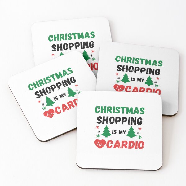 Item preview, Christmas Shopping Is My Cardio | Funny x mas quotes designed and sold by BarbiePearl.