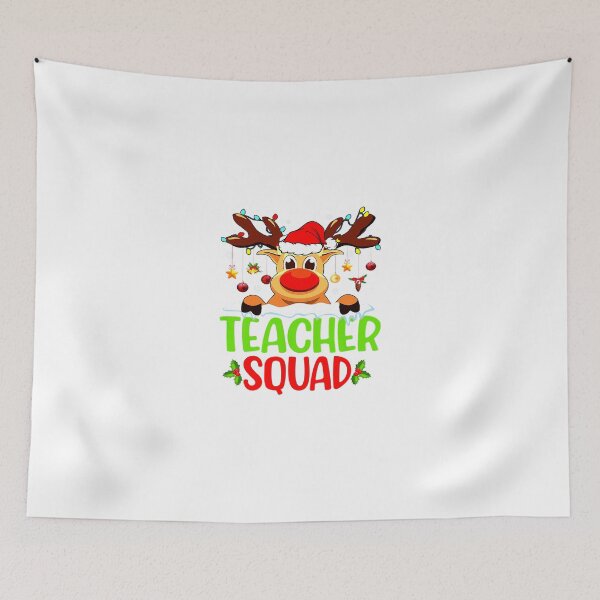 Item preview, Kids Teacher Squad Santa Reindeer Christmas Lights Xmas Men Women Premium designed and sold by TGMerwin.