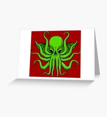 Mad God Cthulhu Greeting Card