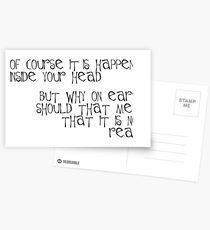 of course it is happening inside your head Postcards