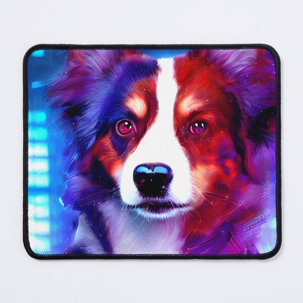 Item preview, australian shepherd cyberpunk dog #2 designed and sold by supeart.