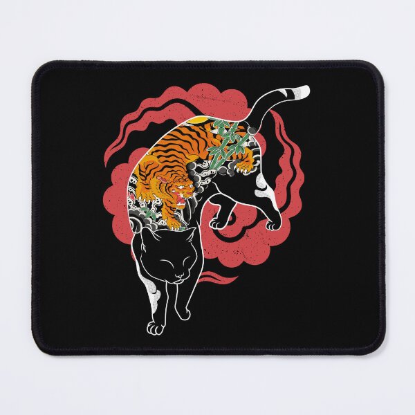 Item preview, Yakuza Tiger tattoo cat  designed and sold by redwane.