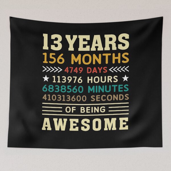 Item preview, 13 Years 156 Months 4749 Days Birthday Gift designed and sold by 1681830934131.