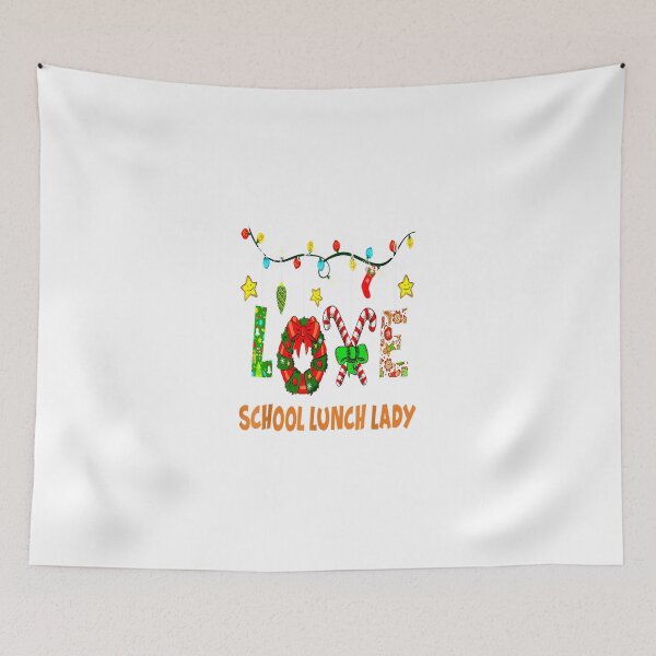 Item preview, Love School Lunch Lady Teacher Christmas Light designed and sold by TGMerwin.