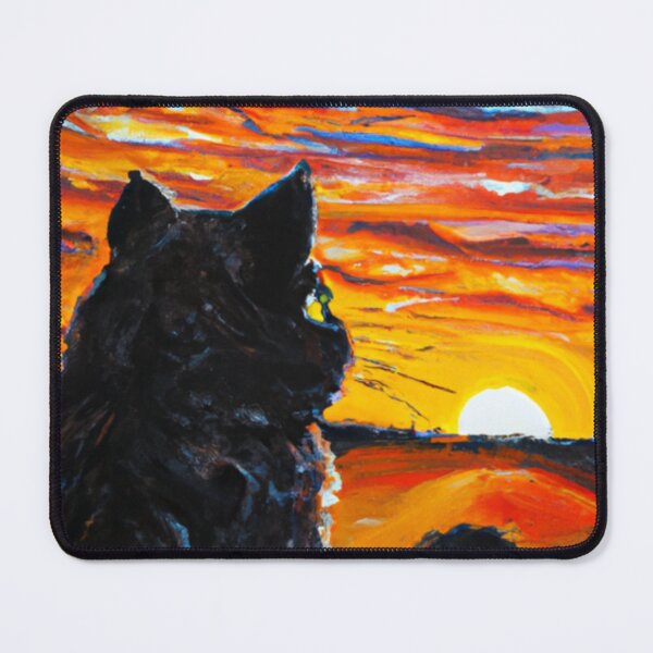 Item preview, CAT LOOKING AT SUNSET designed and sold by KatisDesign.
