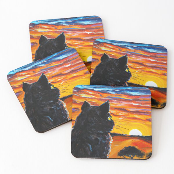 Item preview, CAT LOOKING AT SUNSET designed and sold by KatisDesign.