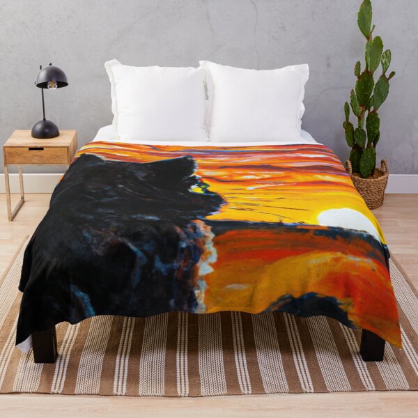 Item preview, CAT LOOKING AT SUNSET designed and sold by KatisDesign.