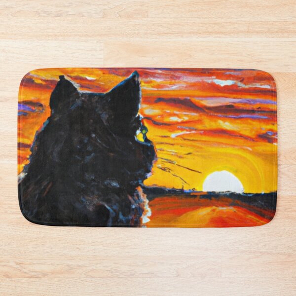 Item preview, CAT LOOKING AT SUNSET designed and sold by KatisDesign.