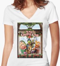 the muppet christmas carol Women's Fitted V-Neck T-Shirt