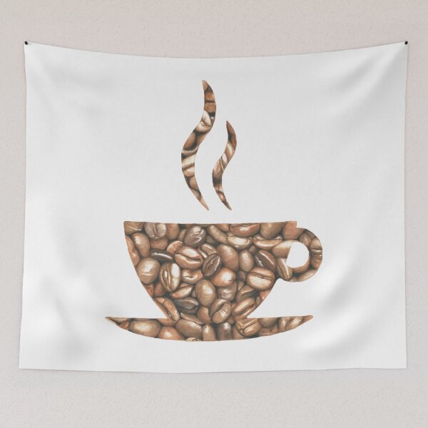 Item preview, a cup of coffee... beans designed and sold by DoughtycreARTiv.