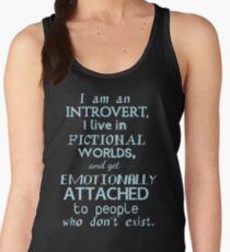 introvert, fictional worlds, fictional characters #2 Women's Tank Top