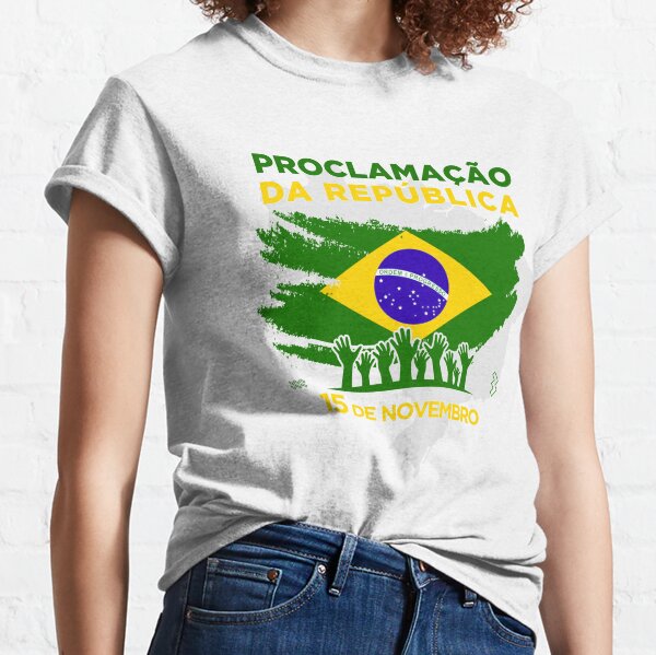 Premium Vector  Proclamation of the republic brazil republic day post with  flag proclamação da república