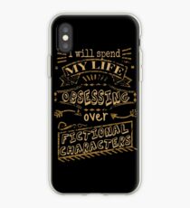 Vinilo o funda para iPhone Me pasaré la vida obsesionado con personajes de ficción