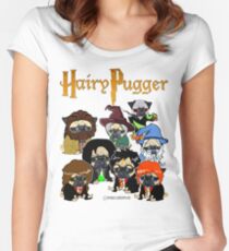 Camiseta entallada de cuello redondo Pugger peludo
