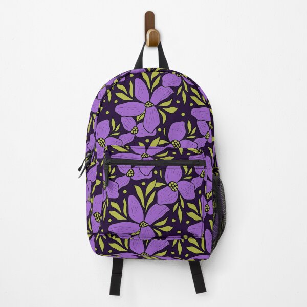 Aperçu de l'œuvre Motif floral numérique violet créée et vendue par patternologyy.
