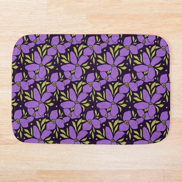 Item preview, Patrón floral digital púrpura designed and sold by patternologyy.