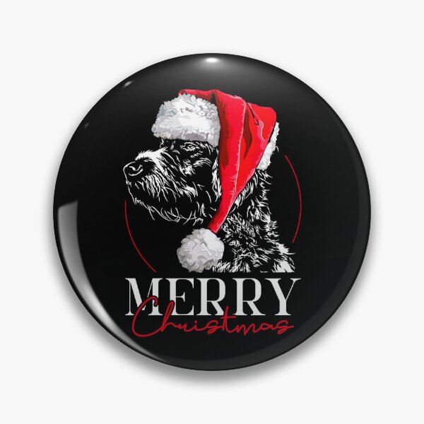 Item preview, Santa German Wirehaired Pointer Merry Christmas Dogs designed and sold by dogarts.
