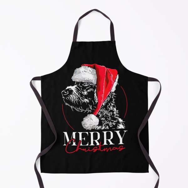 Item preview, Santa German Wirehaired Pointer Merry Christmas Dogs designed and sold by dogarts.