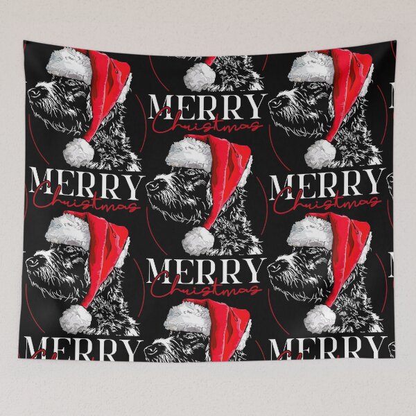 Item preview, Santa German Wirehaired Pointer Merry Christmas Dogs designed and sold by dogarts.