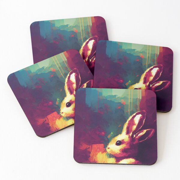 Item preview, Romantic watercolor rabbit designed and sold by AppleElf.
