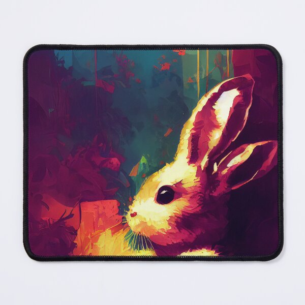 Item preview, Romantic watercolor rabbit designed and sold by AppleElf.