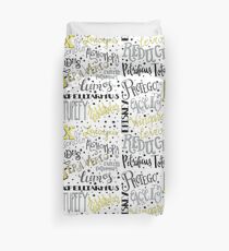 Spells & Charms-Yellow Duvet Cover