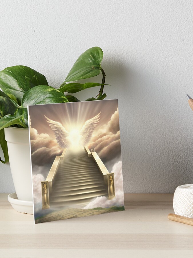 Stairway To Heaven - Angel Wings Welcome to Heaven | Photographic Print