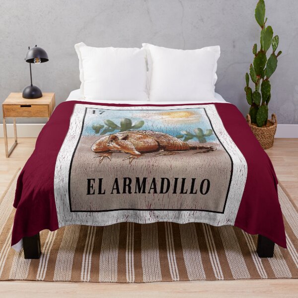 Item preview, El Armadillo Mexican Lottery Card Funny Texas Animal Flag designed and sold by NUMAcreations.