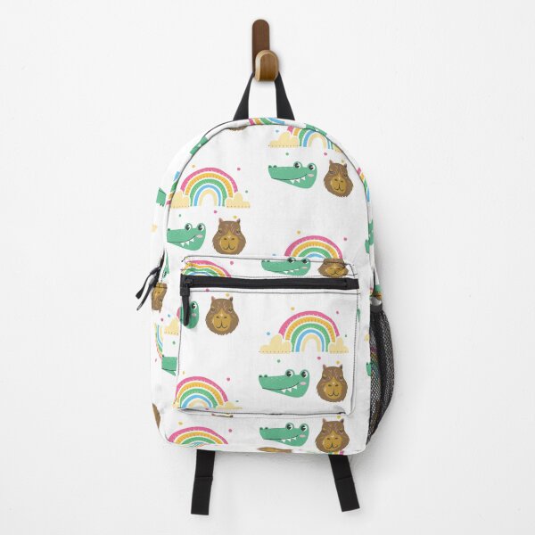 Item preview, Funny Capybara Crocodile and Rainbow ,capybara crocodile, capybara and crocodile,capybara with other animals, designed and sold by Tamas Das.