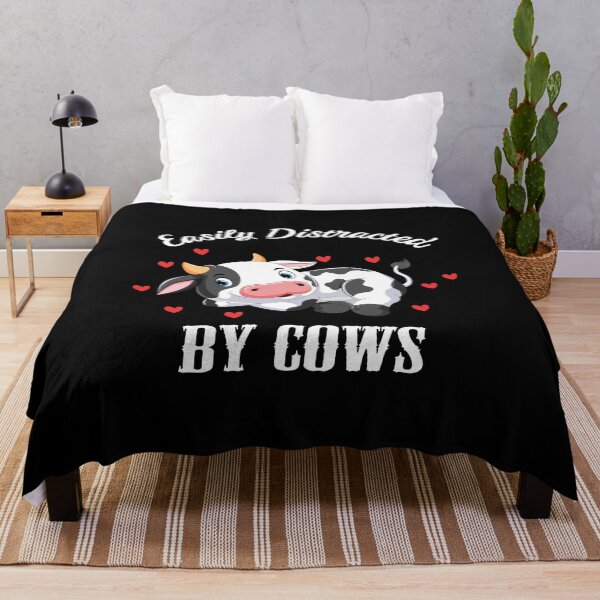 Item preview, Easiliy Distracted By Cows - Cute Cartoon Comic Cow Lover Animal Farmers Gift designed and sold by Style4You24.