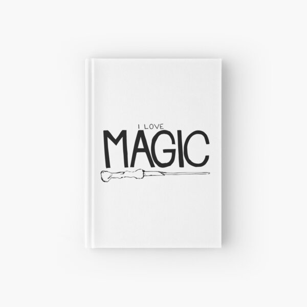 I love magic. Hardcover Journal