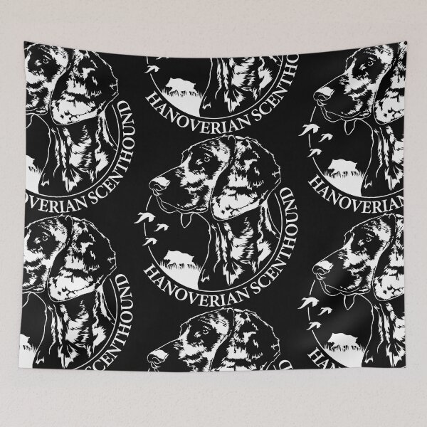 Item preview, Hanoverian Scenthound Dog Hounds Portrait designed and sold by dogarts.