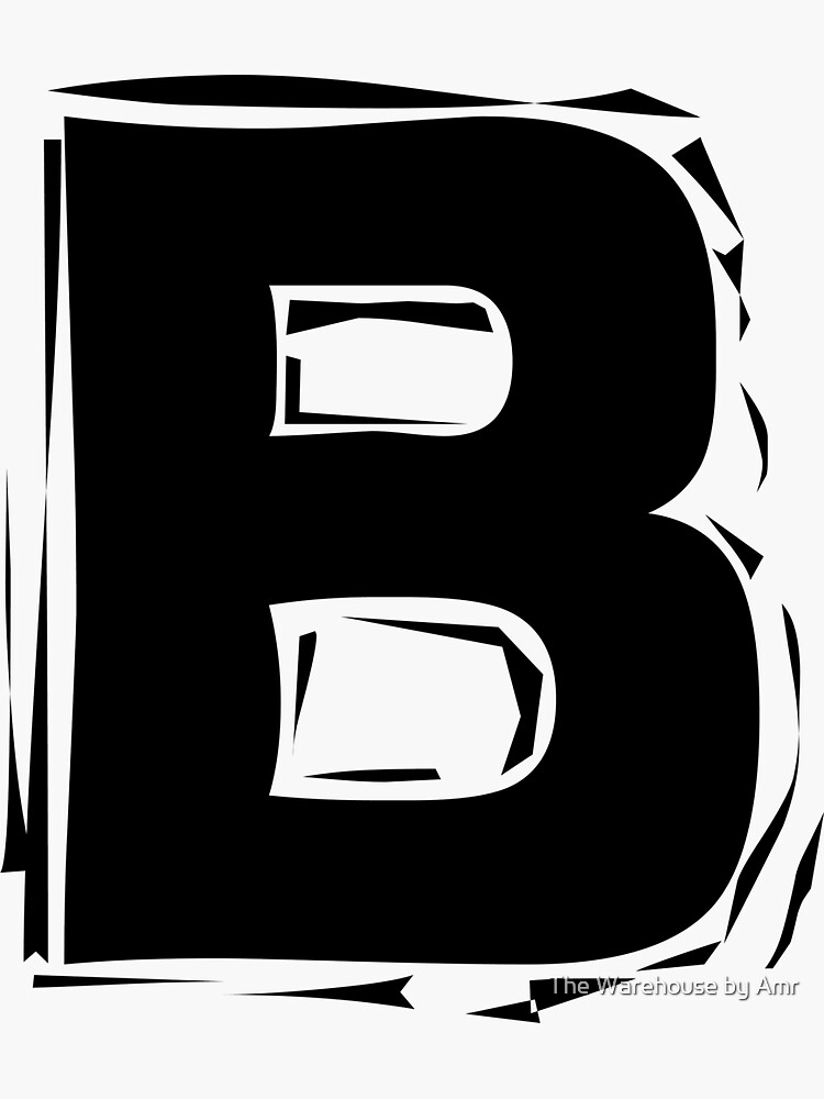 "Letter B Costume Vantage" Sticker for Sale by anajjar1 Redbubble
