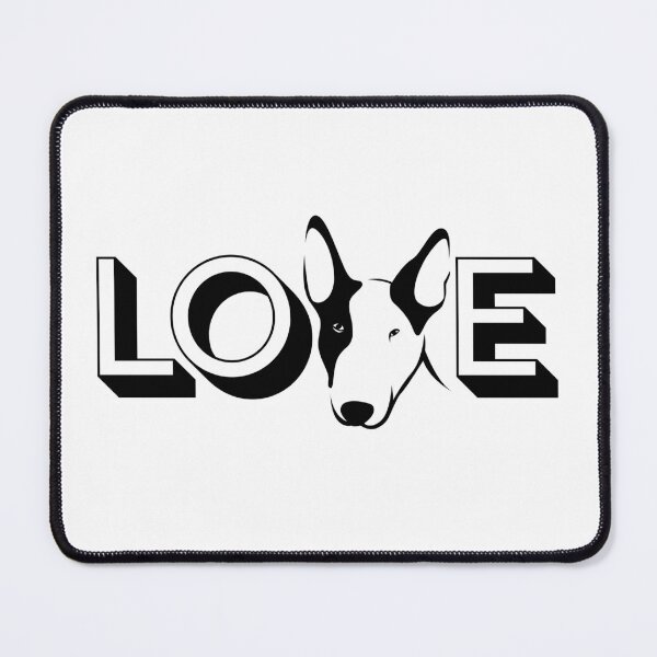 Item preview, bull terrier love dog designed and sold by Rev-Style.