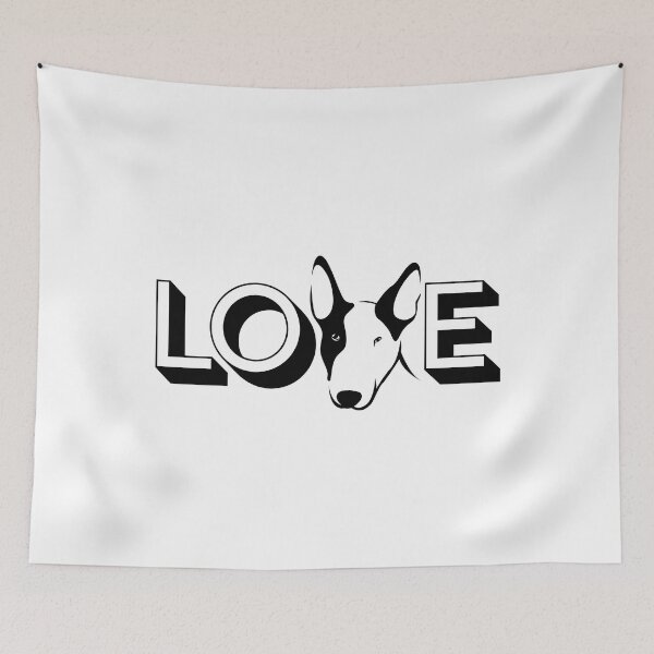 Item preview, bull terrier love dog designed and sold by Rev-Style.