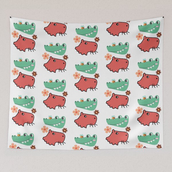 Item preview, Capybara Crocodile and Bee ,capybara crocodile, capybara and crocodile,capybara with other animals,  designed and sold by Tamas Das.