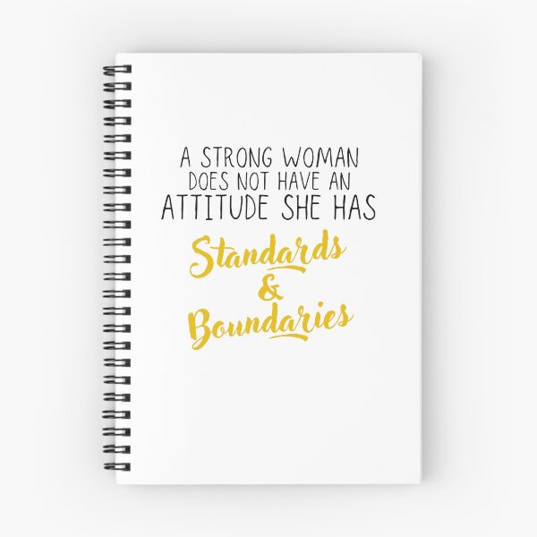 Item preview, A Strong Woman Does Not Have Attitude She Has Standards And Boundaries designed and sold by diip.