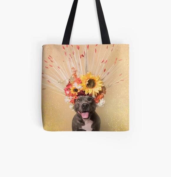 Flower Power, Holiday All Over Print Tote Bag