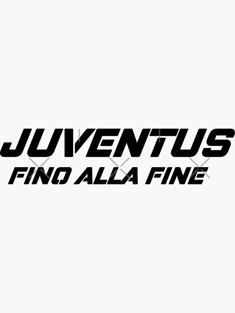 Forza Juve White Black Sticker for Sale by VRedBaller